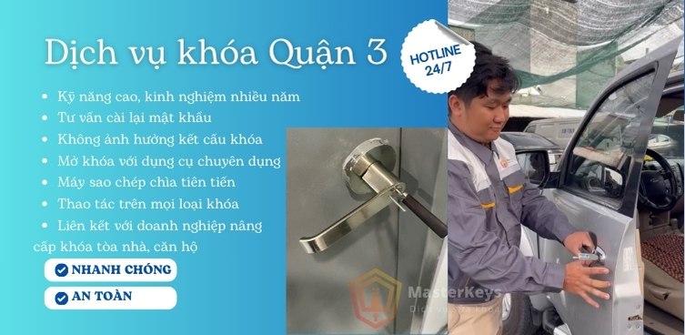 Thợ sửa khoá quận 3 | Cứu hộ 24/7 | Giá Cạnh Tranh | Kubet