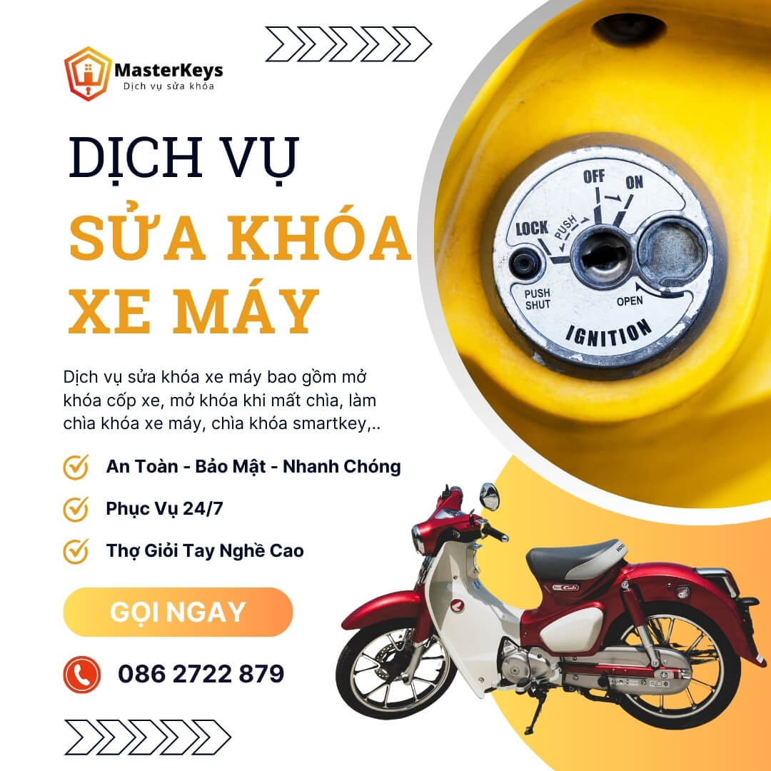 👉 Dịch vụ Sửa khóa xe máy [Tận nơi 24/7] | Gọi Là Có – Đến Ngay