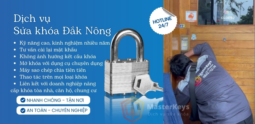 Nhận Sửa khóa Đắk Nông 24/7 | Thợ Giỏi | Giá Rẻ