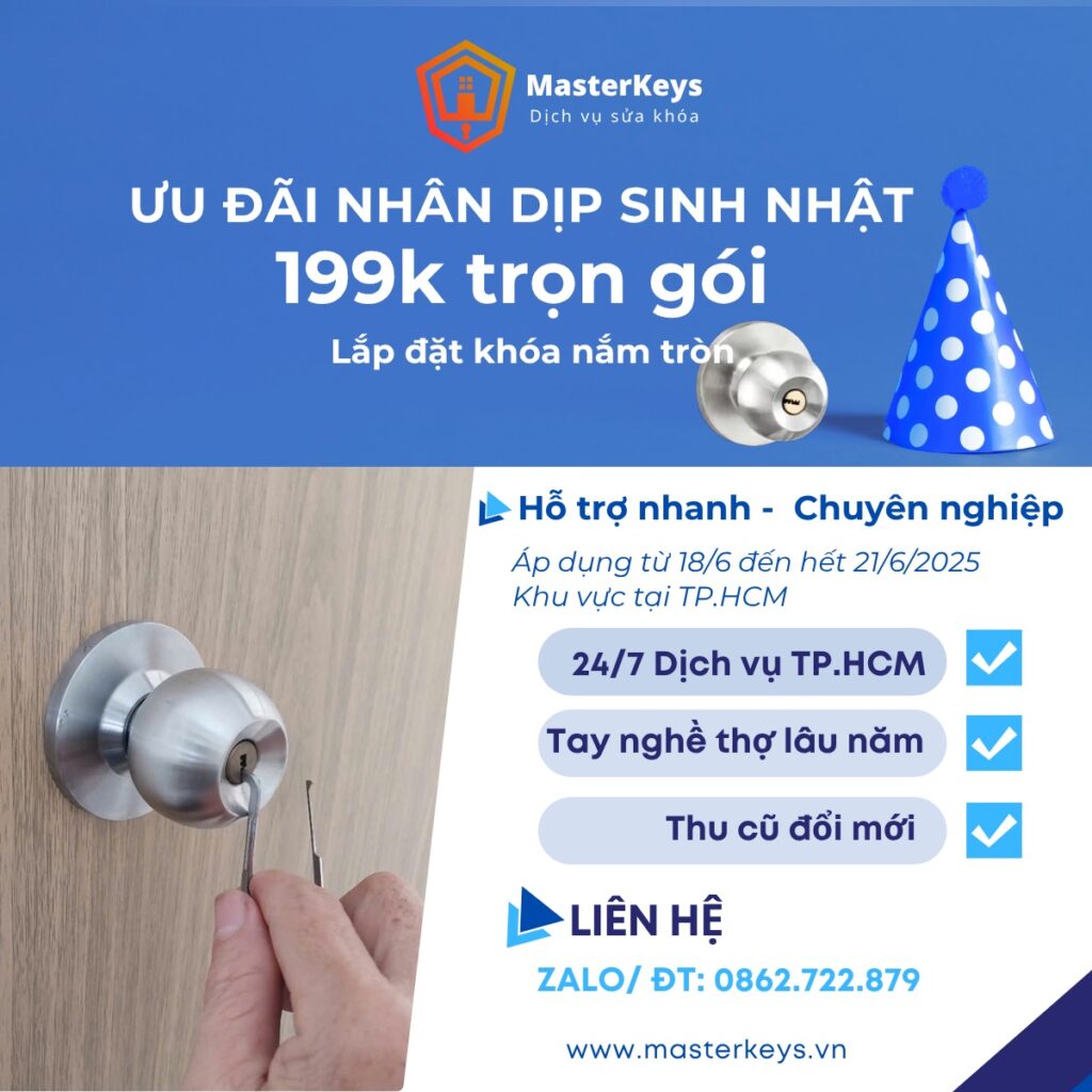 Thay Ku casino Cửa Tay Nắm Tròn Tại TP.HCM | Ưu đãi 199k trọn gói